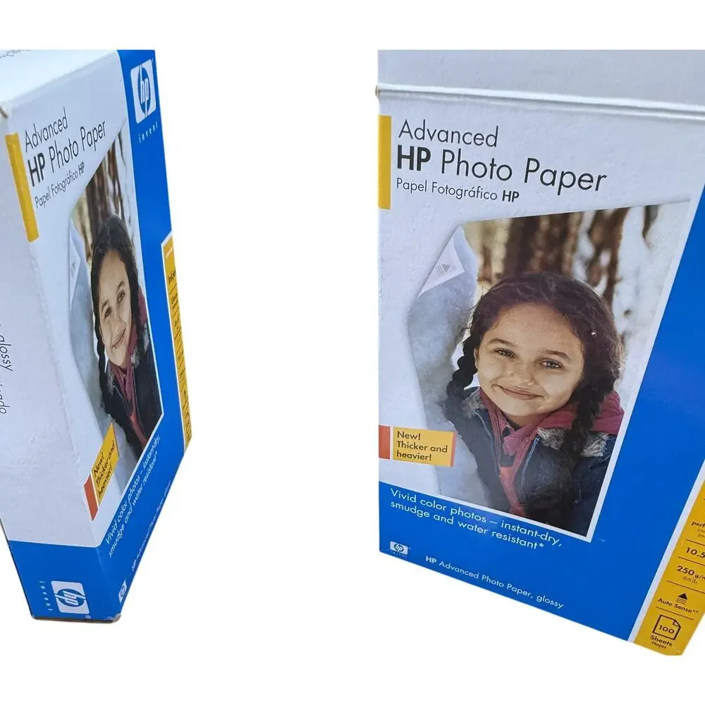 📸 HP 4x6 Advanced Photo Paper Glossy 100 Sheets 2 Pack Bundle Inkjet New Lot